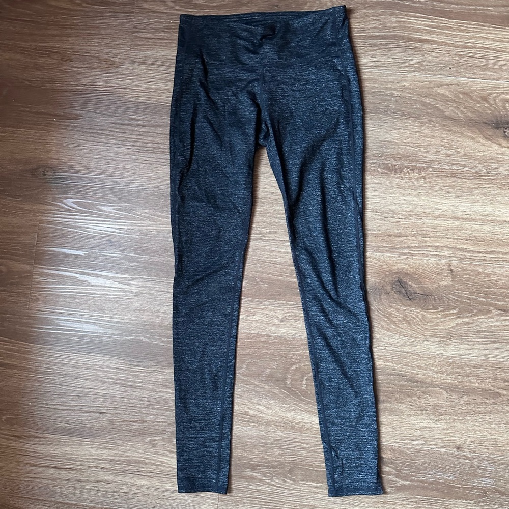Athleta Heathered Charcoal Gray High-Rise Leggings Small Tall